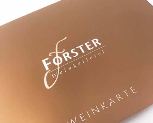 Weinkarte Weinkellerei Forster
